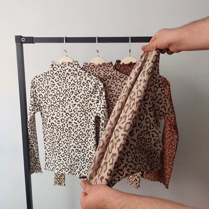 بلوز پلنگی ژور دوزی