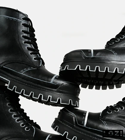 بوت مردانه مشکی BALENCIAGA Sketch مدل 6862