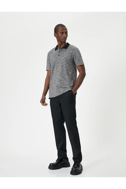 تیشرت یقه پولو مردانه اورجینال کوتون koton