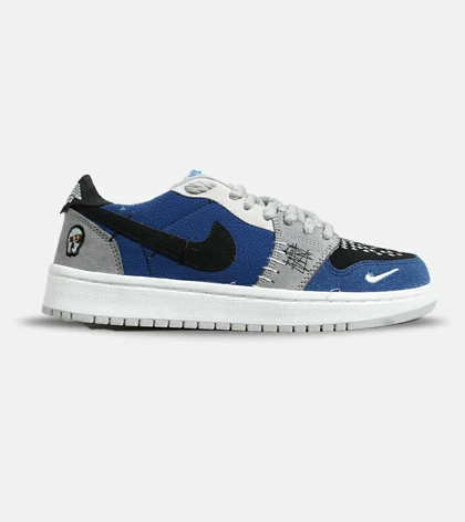 کفش کتانی مردانه و زنانه آبی طوسی نایک NIKE jordan Vodoo