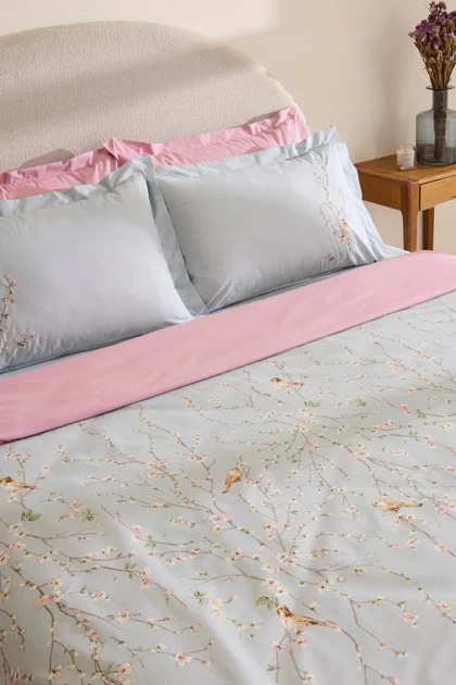 سرویس روتختی دو نفره Karaca Home مدل Tarin پنبه - نعنایی