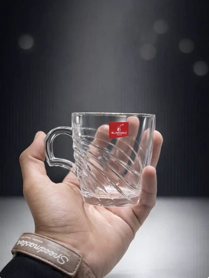 لیوان چای دسته دار طرحدار 6 عددی