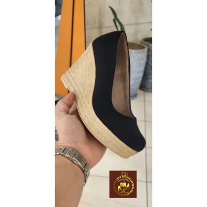کفش لژدار تابستانی پردیس طرح کنفی پاشنه‌بلند