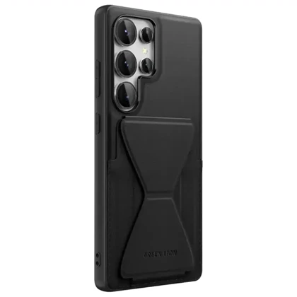 قاب گوشی سامسونگ S25 Ultra گرین لاین مدل GNSLRCS25UBK استند دار