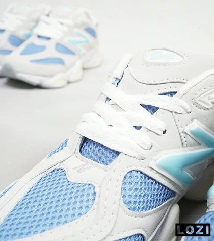 کفش کتانی زنانه طوسی آبی NEW BALANCE 9060