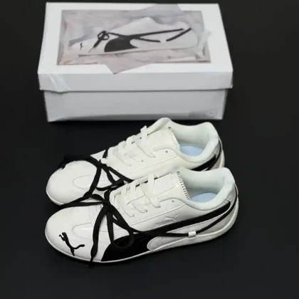 کتانی پوما اسپیدکت پریمیوم ایکس روز سفید مشکی Puma Speedcat Premium X Rose White Black