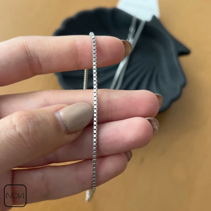 گردنبند نقره مردانه ونیزی کد 0251245