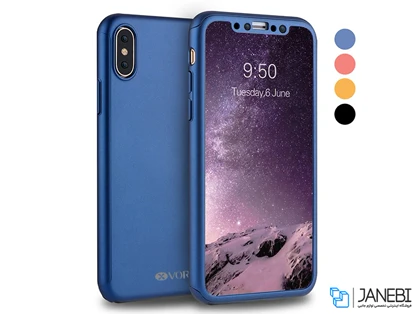 کاور گوشی ورسون آیفون مدل 360 درجه Vorson Ultra-thin 360 Full Protection Case iPhone X