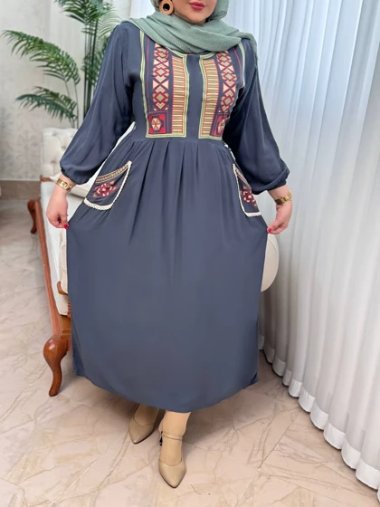 پیراهن نخی شیدا 3082