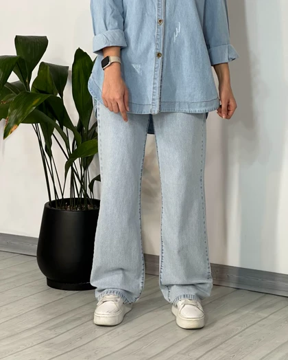 شلوار جین نیم بگ 2