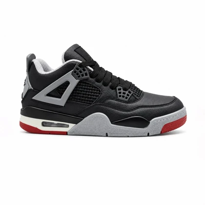 کفش و کتانی مردانه ساق‌دار مدل جردن NIKE AIR JORDAN 4 رنگ مشکی طوسی کد 2221