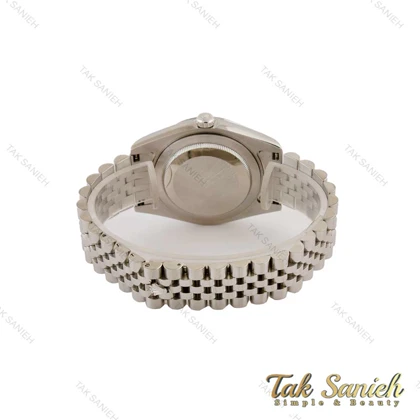 ساعت رولکس مردانه دیت جاست 2 سیلور صفحه آبی ایندکس نگین Rolex-5359-G