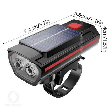 چراغ جلو دوچرخه بوق دار شارژی NITRO