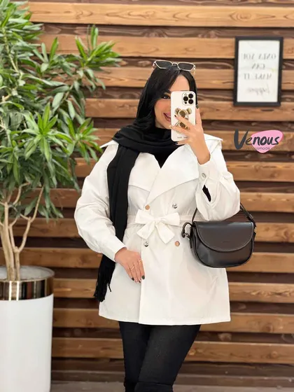 بارانی چهاردکمه آستردار