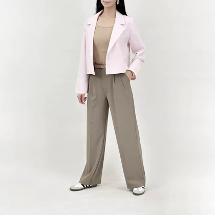 شلوار پارچه ای زنانه جلو پیله