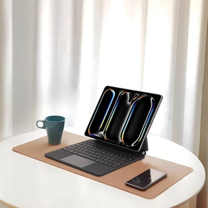 کیبورد آیپد 11PRO لولو مدل LEVELO AEROBOARD SAFFIANO LEATHER WIRELESS KEYBOARD LVLABKP11BK