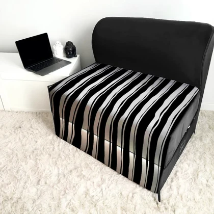 کاناپه تخت شو یک نفره راه راه مینیمال مدل m1172