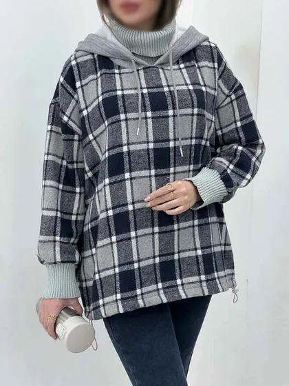 هودی چهارخونه پایین گت سلین