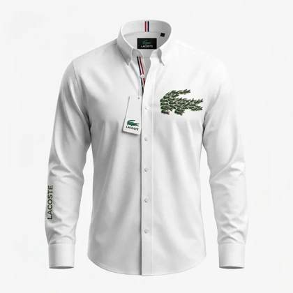 پیراهن طرح تمساح بزرگ برند Lacoste