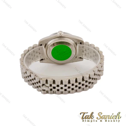 ساعت رولکس دیت جاست مردانه سیلور صفحه سبز Rolex-5237-G
