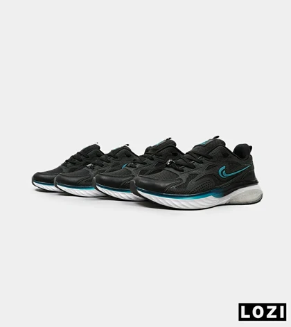 کفش کتانی مردانه مشکی آبی Nike air max pluse