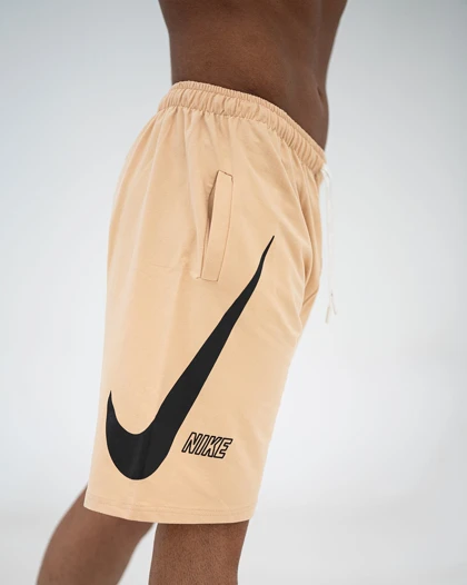 شلوارک بگ ورزشی NIKE کرم