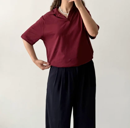 پلوشرت اورسایز زنانه | Oversize Polo Shirt