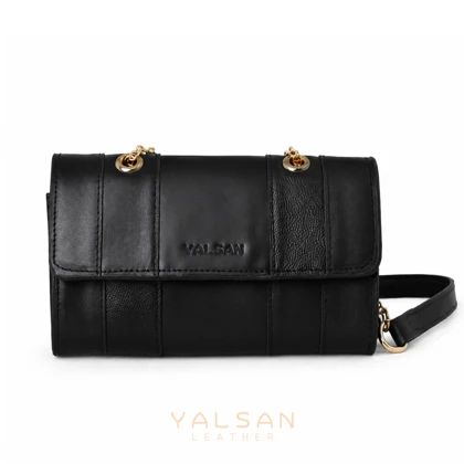 کیف دوشی زنانه چرم یلسان مدل تیکا کد 213-GN