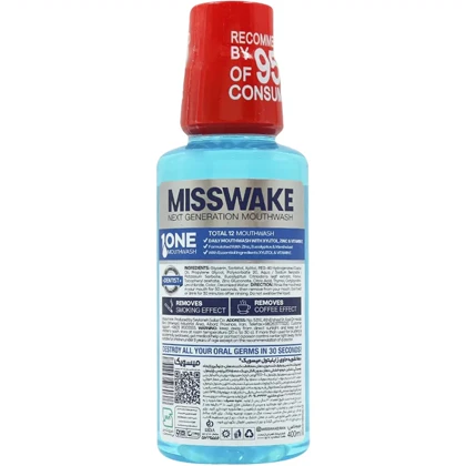 دهانشویه میسویک MISSWAKE مدل Total 12 با حجم 400 میلی لیتر