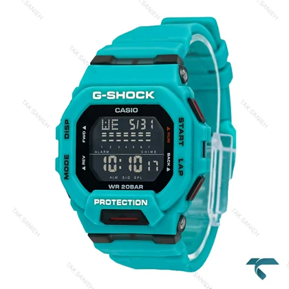 ساعت مچی کاسیو جیشاک GB200 مردانه سبزآبی Casio-7406-G