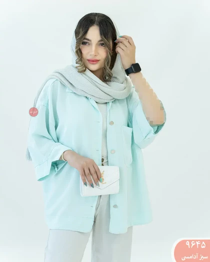 شومیز کتان سیلک 9645