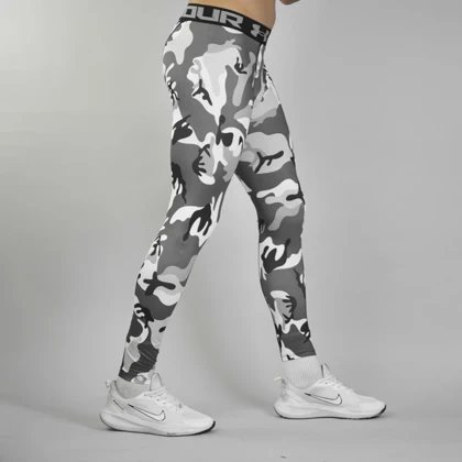 لگ ورزشی مردانه آندر آرمور مدل Heatgear-2201 چریکی سفید