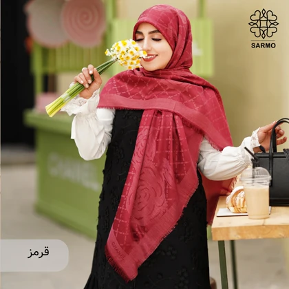 روسری نخ ابریشم یکتا گل