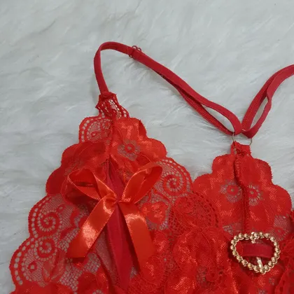 لباس خواب یا بادی فانتزی فاق باز یک تکه Queen کد 2014