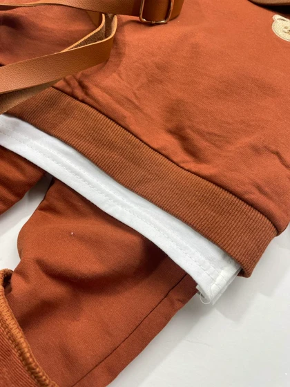 ست تیشرت آستین بلند و شلوار تدی