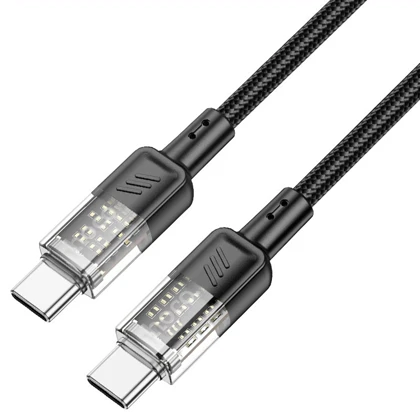 کابل دو سر تایپ سی هوکو Hoco مدل U129 توان 60 وات 1.2 متر