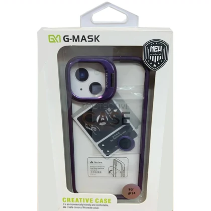 قاب شفاف آیفون 14 جی مکس G-MASK مدل Protective با محافظ لنز دوربین