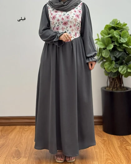 پیراهن مانتویی بلند مجلسی مدل سورنا