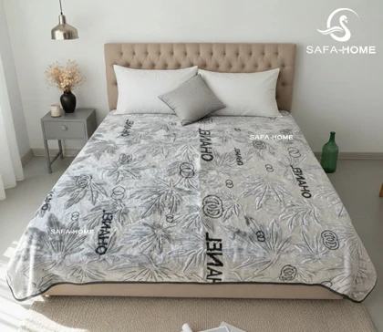 پتو دونفره دورویه طرح موزائیکی