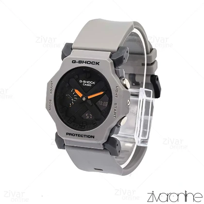 ساعت جی شاک GA2300 مردانه طوسی صفحه مشکی 106292