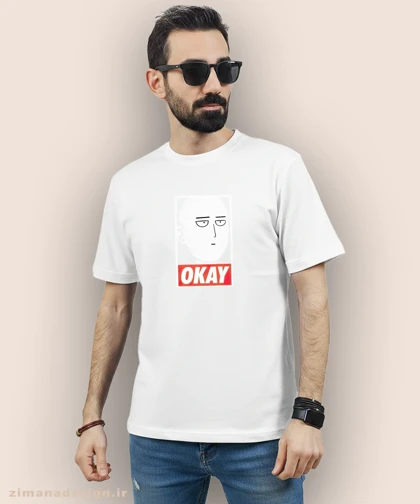 تیشرت مردانه و زنانه طرح وان پانچ من شخصیت سایتاما کد 899