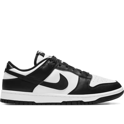 کتانی نایک اس بی دانک بدون ساق سفید مشکی پاندا Nike Dunk Low Retro "Black / White - Panda" sneakers