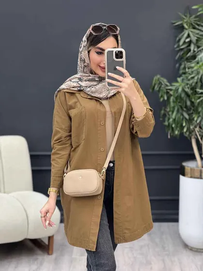 مانتو دو جیب شکیبا
