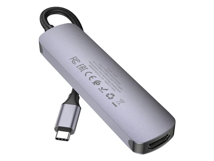 هاب تایپ سی 6 پورت هوکو Hoco Type-C hub HB28 HDTV + PD + USB3.0 + USB2.0 + SD + TF