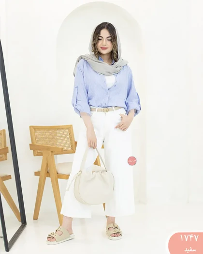 شلوار جین کراپ بگ 1747