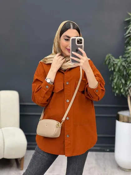 مانتو لینن چهار جیب