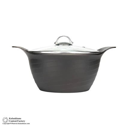 سرویس قابلمه چدن تاپ تفلون مدل موج رویال 8 پارچه