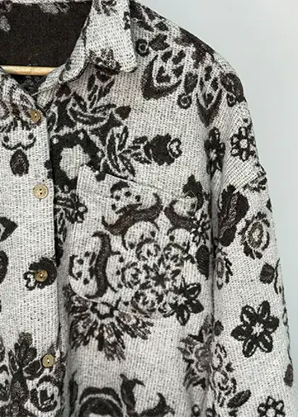 شومیز پشمی طرحدار