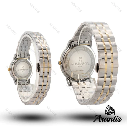 ساعت ست رومانسون max سیلور طلایی s-10190