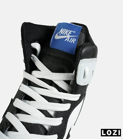 کفش کتانی ساق‌دار مردانه و زنانه مشکی آبی سفید NIKE jordan 1 مدل 7712